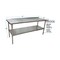 Bk Resources Work Table Stainless Steel Undershelf, Plastic feet 1.5" Riser 72"x24" SVTR-7224 - alternate 7